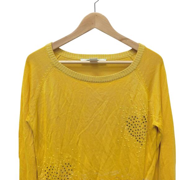 Desigual Long Sleeve Carla Top in Yellow‎ Print Size Small - Picture 4 of 10